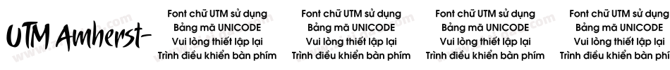 UTM Amherst字体转换